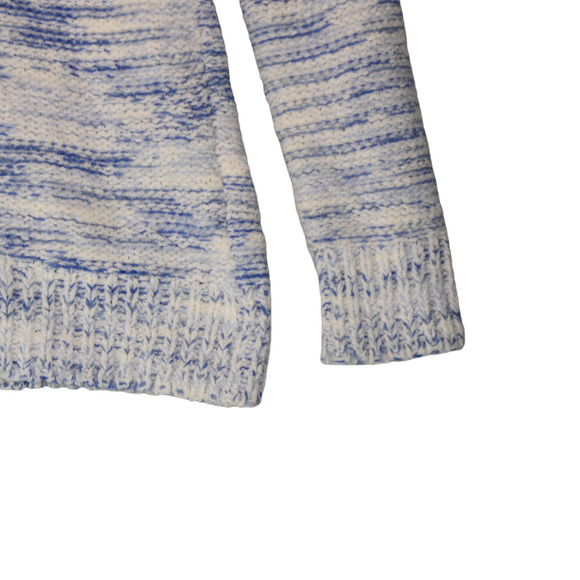 Skyes The Limit Sweater Womens PS Petite S Blue Chenille Cowl Fuzzy Soft Girl - Picture 3 of 8